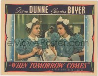 1j1219 WHEN TOMORROW COMES LC 1939 waitresses Nydia Westman & Irene Dunne with her hands on her hips!