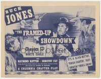 1j0931 WHITE EAGLE chapter 13 TC 1941 cowboy Buck Jones western serial, The Framed-Up Showdown!