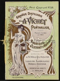 1j0095 A. VICHET French distillery catalog 1920s they're best known for their absinthe spirits!