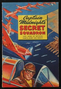 1j0114 CAPTAIN MIDNIGHT 6x9 club booklet 1942 Secret Squadron, official charts, codes & secrets!