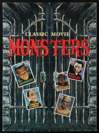 1j0254 CLASSIC MOVIE MONSTERS first day souvenir portfolio 1996 stamp sheet & 1st day cancellation!