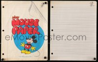 1j0071 MICKEY MOUSE pack of 50 sheets of notebook paper 1970s each sheet has a tiny image of him!