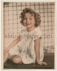 1j0398 SHIRLEY TEMPLE 8x10 herald 1930s adorable portrait with facsimile signature!