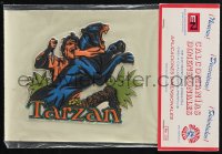 1j0104 TARZAN Mexican clothing application 1978 The Lord of the Jungle attacking panther!