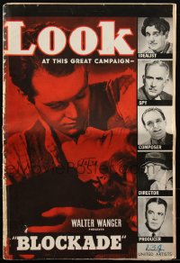 1j1712 BLOCKADE pressbook 1938 Madeleine Carroll, Henry Fonda, William Dieterle, ultra rare!