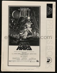 1j1774 STAR WARS 20pg pressbook 1977 George Lucas classic sci-fi epic, lots of advertising images!