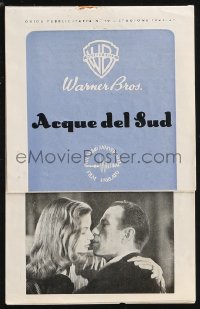 1j0323 TO HAVE & HAVE NOT Italian pressbook 1947 Humphrey Bogart, sexy Lauren Bacall, Howard Hawks