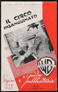 1j0324 WAGONS ROLL AT NIGHT Italian pressbook 1948 Humphrey Bogart, Sylvia Sidney, ultra rare!