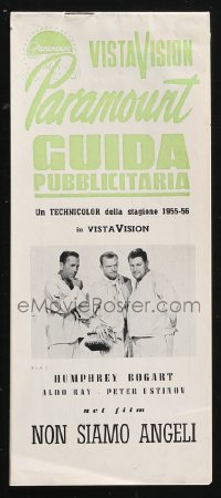 1j0325 WE'RE NO ANGELS Italian pressbook 1955 Humphrey Bogart, Aldo Ray, Ustinov, Michael Curtiz