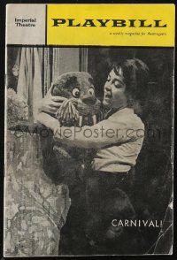 1j0223 CARNIVAL playbill 1961 Anna Maria Alberghetti, Gower Champion Broadway show!