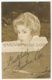 1j0230 SANDRA DEE postcard 1959 great close up of the leading actress, sent to one of her fans!