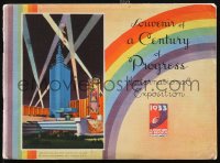 1j0534 CENTURY OF PROGRESS souvenir program book 1933 tour the Chicago World's Fair!