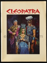 1j0538 CLEOPATRA souvenir program book 1964 Elizabeth Taylor, Burton, Harrison, Terpning art!