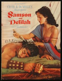 1j0560 SAMSON & DELILAH souvenir program book 1949 Hedy Lamarr & Victor Mature, DeMille classic!