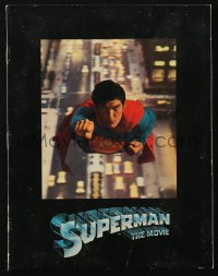 1j0566 SUPERMAN souvenir program book 1978 comic book hero Christopher Reeve, Gene Hackman, Brando