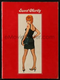 1j0568 SWEET CHARITY souvenir program book 1969 Bob Fosse, Robert McGinnis art of Shirley MacLaine!