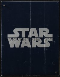 1j0135 STAR WARS English screening program 1977 George Lucas classic sci-fi epic, title & credits!