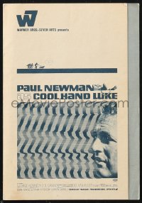 1j0509 COOL HAND LUKE promo brochure 1967 Paul Newman, cover art by James Bama, ultra rare!