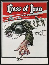 1j0510 CROSS OF IRON English promo brochure 1977 Sam Peckinpah, World War II