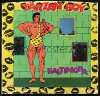 1j0313 BALTIMORA 45 RPM record 1985 their one hit wonder Tarzan Boy in Italian & dubbed in English!