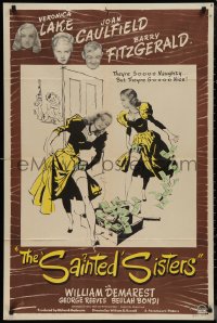 1j2136 SAINTED SISTERS 1sh 1948 sexy Veronica Lake & Joan Caulfield, Barry Fitzgerald!