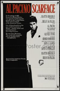 1j2141 SCARFACE 1sh 1983 Al Pacino as Tony Montana, Brian De Palma, Oliver Stone!