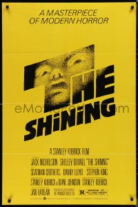 1j2148 SHINING studio style 1sh 1980 Stephen King & Stanley Kubrick, iconic art by Saul Bass!