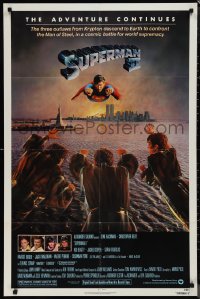 1j2178 SUPERMAN II NSS style 1sh 1981 Christopher Reeve, Terence Stamp, great image of villains!