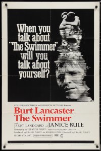 1j2181 SWIMMER 1sh 1968 Burt Lancaster, directed by Frank Perry, will you talk about yourself?