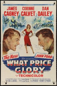 1j2219 WHAT PRICE GLORY 1sh 1952 James Cagney, Corinne Calvet, Dan Dailey, directed by John Ford!