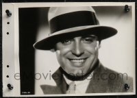 1j1665 CARY GRANT 2 8x11 key book stills 1930s head & shoulders portraits in hat & on phone!