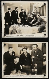 1j1644 ROOM SERVICE 4 8x10 stills 1938 great images of zany Groucho, Chico & Harpo Marx!