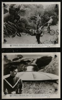 1j1655 TEENAGERS FROM OUTER SPACE 3 8x10 stills 1959 all three with cool special fx images!