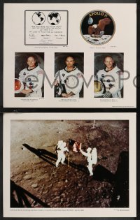 1j0249 APOLLO 11 set of 12 11x14 commercial prints 1989 Neil Armstrong, Aldrin, NASA moon landing!