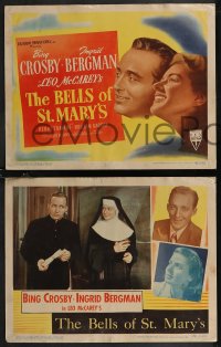 1j1244 BELLS OF ST. MARY'S 8 LCs 1946 Ingrid Bergman & Bing Crosby, directed by Leo McCarey!