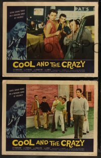 1j1261 COOL & THE CRAZY 8 LCs 1958 savage punks on a weekend binge of violence, classic '50s!
