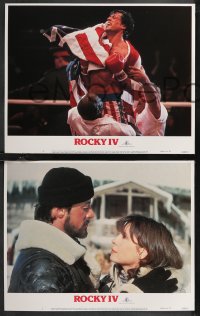 1j1371 ROCKY IV 5 LCs 1985 heavyweight champ Sylvester Stallone, Dolph Lundgren, Talia Shire!