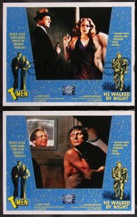 1j0774 T-MEN/HE WALKED BY NIGHT signed #1/3 set of 8 faux LCs 2021 scenes you would have liked to see!