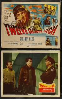 1j1350 TWELVE O'CLOCK HIGH 8 1950 Gregory Peck, Dean Jagger, Gary Merrill, complete set!
