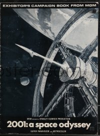 1j1705 2001: A SPACE ODYSSEY pressbook 1969 Stanley Kubrick, art of space wheel by Bob McCall!