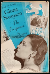 1j1781 TRESPASSER pressbook 1929 Gloria Swanson in her first talking picture, ultra rare!