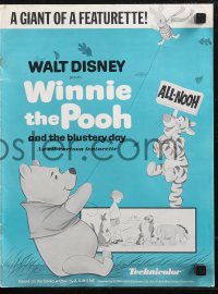 1j1789 WINNIE THE POOH & THE BLUSTERY DAY pressbook 1969 A.A. Milne, Tigger, Piglet, Eeyore!