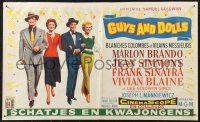 1k0327 GUYS & DOLLS Belgian 1955 Marlon Brando, Jean Simmons, Frank Sinatra & Blaine arm-in-arm!