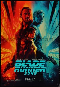 1k1110 BLADE RUNNER 2049 teaser DS 1sh 2017 great montage image with Harrison Ford & Ryan Gosling!