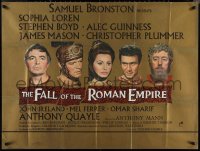 1k0439 FALL OF THE ROMAN EMPIRE British quad 1964 Mann, Plummer, Boyd, Loren, Mason, Guinness!