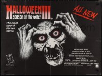 1k0443 HALLOWEEN III British quad 1983 Season of the Witch, the night no one comes home, different!