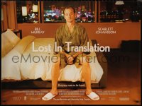 1k0451 LOST IN TRANSLATION DS British quad 2003 image of lonely Bill Murray in Tokyo, Sofia Coppola!
