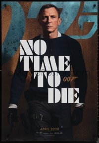 1k0300 NO TIME TO DIE teaser DS Canadian 1sh 2021 Daniel Craig as James Bond!