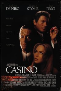 1k1125 CASINO 1sh 1995 Martin Scorsese, Robert De Niro & Sharon Stone, Joe Pesci, cast image!