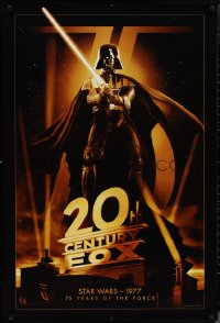 1k0237 20TH CENTURY FOX 75TH ANNIVERSARY 27x40 commercial poster 2010 Darth Vader, Star Wars!